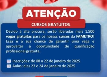 FAMETRO Com Inscrições Abertas para Cursos de Qualificação Gratuitos EAD