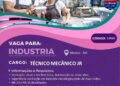 Rh está selecionando Técnico mecânico jr; Envie seu currículo!