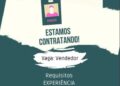 Empresa seleciona para vaga de Vendedor; Envie seu currículo!