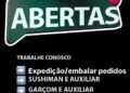 Seleção para seguintes vagas Expedição embalar pedidos, Sushiman e Auxiliar, Atendente de delivery, Cozinheiro e Auxiliar; Envie seu currículo!