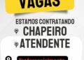 Empresa seleciona Chapeiro, Atendente; Envie seu currículo!