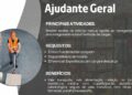 Empresa está selecionando Ajudante geral; Envie seu currículo!