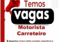 Empresa está selecionando. Motorista carreteiro; Envie seu currículo!