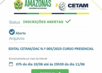 CETAM Abre Inscrições para Mais de 9 Mil Vagas em Cursos de Qualificação
