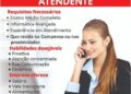 Empresa está selecionando Atendente; Envie seu currículo!