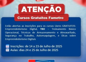 FAMETRO Abriu Inscrições Para Cursos de Qualificação Gratuito