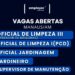 Empresa está selecionando Oficial de limpeza ll, Oficial de limpeza l, Oficial jardinagem, Jardineiro, Supervisor de Manuntenção; Envie seu currículo!