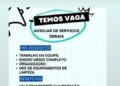 Rufo Facilities seleciona Auxiliar de serviços gerais; Envie seu currículo!