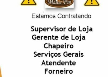 Empresa está selecionando Supervisor de Loja, Gerente de loja, Chapeiro, Serviços Gerais, Atendente, Forneiro; Envie seu currículo!