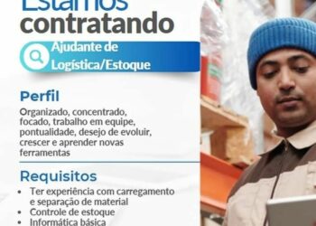 Empresa está selecionando Ajudante de logística/ estoque; Envie seu currículo!