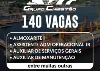 Grupo Chibatão está selecionando Almoxarife l, Assistente adm Operacional Jr, Auxiliar de serviços gerais, Auxiliar de Manuntenção entre outras; Saiba como se candidatar!