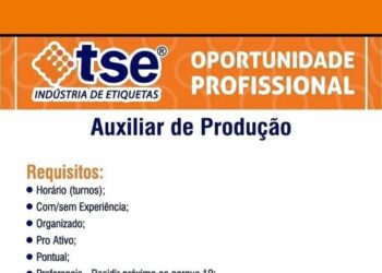 Empresa está selecionando Auxiliar de produção; Envie seu currículo!