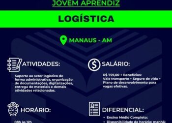 Empresa está selecionando Jovem Aprendiz Logística; Envie seu currículo!