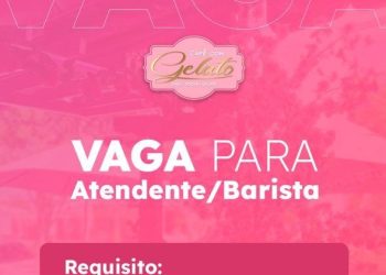Seleção para vaga de Atendente Barista; Envie seu currículo!