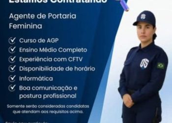 Empresa está selecionando Agente de portaria; Envie seu currículo!