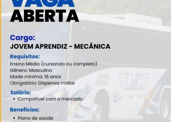 Empresa está selecionando Jovem Aprendiz mecânica, Jovem Aprendiz; Envie seu currículo!