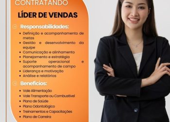 Empresa está selecionando Líder de vendas; Envie seu currículo!