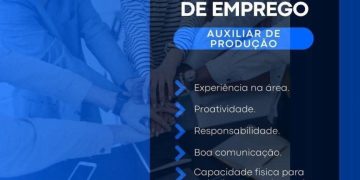 Empresa está selecionando Auxiliar de produção; Envie seu currículo!