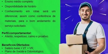 Empresa está selecionando Auxiliar de entrega; Envie seu currículo!